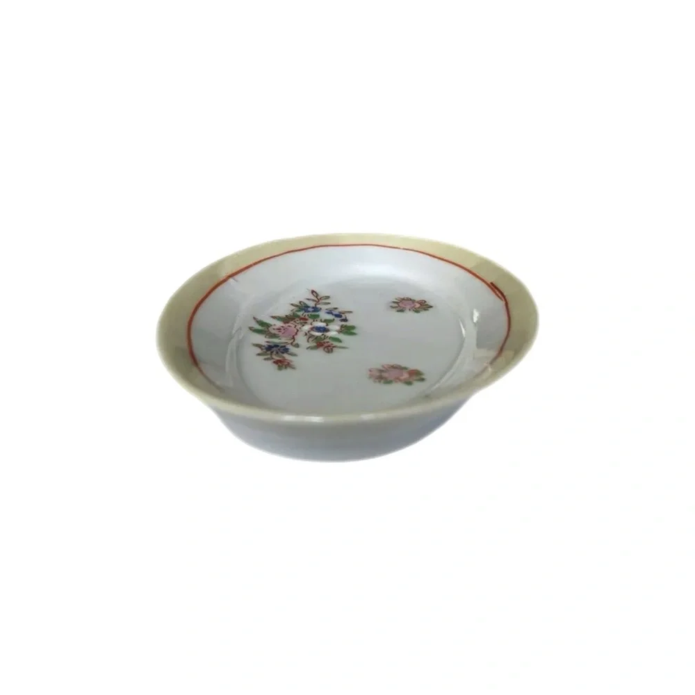 Vintage Nippon Japanese Hand Painted Trinket Candy Nut Dish soap rings change
